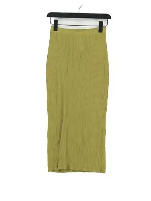 Zara Women's Midi Skirt S Green Lyocell Modal • £7.60