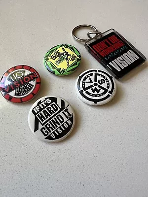 Vintage Vision Stick Pins And Keytag Powell Peralta Skateboard Old School • $60