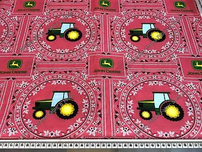 JD73 John Deere Floral Bandana Woven Cotton • $11.55