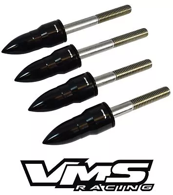 Vms 6mm Black Bullet Cam Cap Cup Bolt Washer Kit For Honda Prelude H22 H23 • $24.95