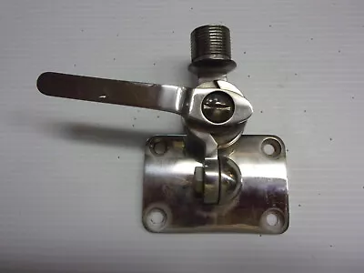 Vhf Radio Ratchet Antenna Mount Stainless Steel Boat Marine Glomex • $55