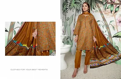 Pakistani Women Belleza Brand Digital Printed Lawn 3PC Suit • £19.99