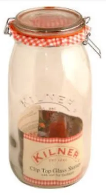 £7.89 • Buy Kilner Clip Top Glass Food Storage Jar Canister Preserver 1.5 Litre - Round