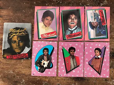Vintage MICHAEL JACKSON Wax Pack 3 Cards & 3 Stickers • $5