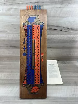 Vintage 24  Jack Of Diamonds Cribbage Board Wooden Stancraft E.S. Lowe MB Co. • $89.99