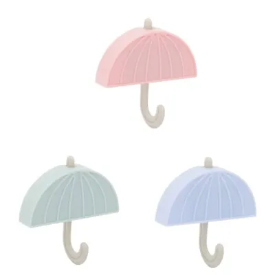 Colorful Umbrella Refrigerator Magnets With Hook For Key Holder Jewelry Hanger • £4.02