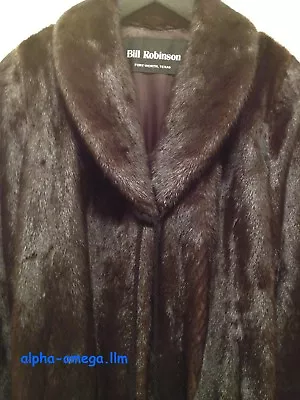 Vint MAHOGANY DARK RANCH MINK FUR Stroller Jacket-Fur Belt ROBINSON-4/6-GORGEOUS • $195