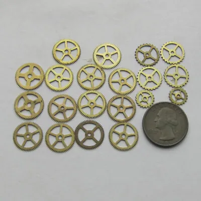 20PCS Brass Gear Steampunk Parts Steam Punk Supplies (u594) • $9.80