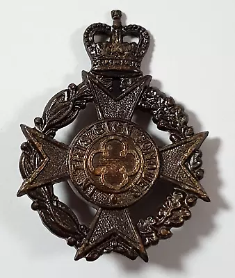 British Army Royal Chaplains Department Officers Blackened Cast Brass Cap Badge • £14