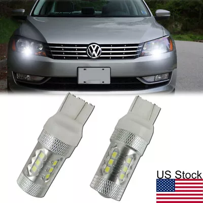 For Volkswagen Passat 2012-2015 LED 6000K White Daytime Running Light DRL Bulbs  • $16.99