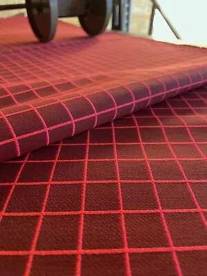 3.25 Yd Maharam Bright Grid By Scholten & Baijings Raspberry Upholstery Fabric • $104