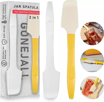 Silicone Mini Spatula Kitchen Scraper Spatula Curved Small Spatula Wet Pet Fo • $7.96
