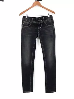 WOMEN'S MISS ME DARK DENIM SKINNY JEANS - Size 27 • $11.50