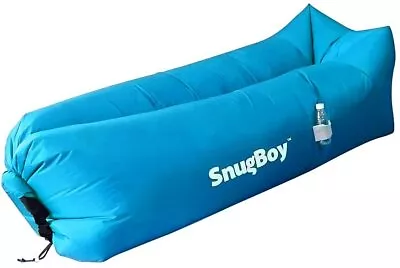 £41.99 • Buy SnugBoy - Inflatable Air Bed Lounger Couch Chair Sofa Bag - Sky Blue