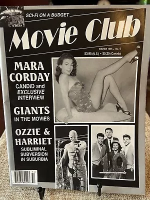 Movie Club Magazine No.5 Winter Mara Corday Giants In Movies Ozzie 1995 Vf • $13.35