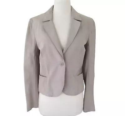 M0851 Tailored Leather Blazer Jacket Sz Small Made In Canada • $78