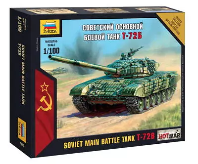 Zvezda 1/100 Soviet Main Battle Tank T-72B • $16.50