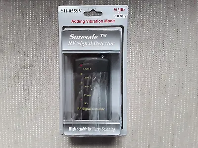 Suresafe Sh-055sv Rf Signal Detector Camera Bugs Cellphone Anti Spy Fuzzy Scan • $29.99