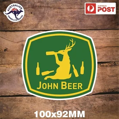 John Beer Sticker Deere For Ride On Lawn Mower Tractor • $5.99