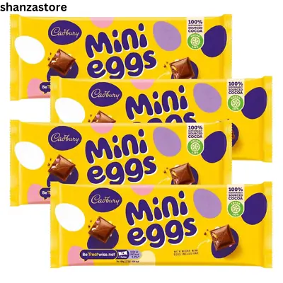 Cadbury Mini Easter Eggs Chocolate Bar Easter Baking Pack Of 4 (Mini Egg Bar) • £9.99