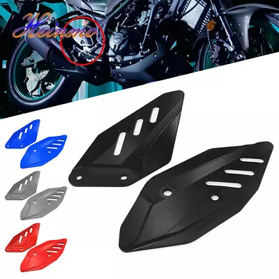 Motorcycle CNC Footpeg Footrest Heel Plate Guard For 2019 - 2023  R3 MT-03 • $30.23