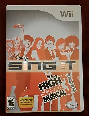 Wii Karaoke Game Disney's  Sing It: High School Musical 3. Microphone NOT Incl. • $25
