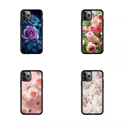 For IPhone 11 12 13 Pro Max Mini Rugged Case Background Red Roses • $19.79