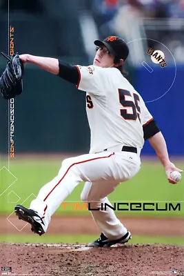 TIM LINCECUM San Francisco Giants Vintage Original MLB Action 22x34 POSTER • $17.99