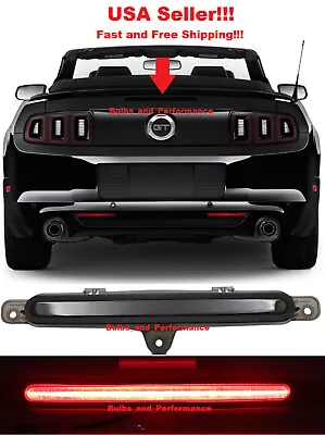 SMOKED LENS RED LED THIRD BRAKE LIGHT For 2010 - 2014 FORD MUSTANG • $56.94