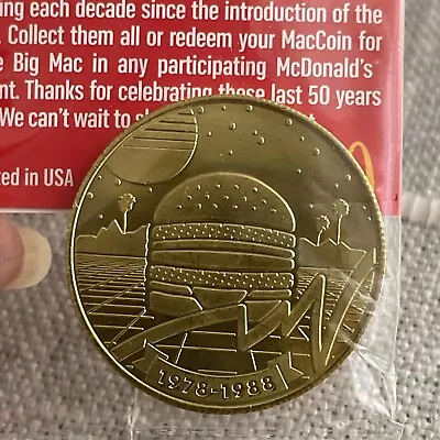 McDonalds Big Mac MacCoin 50th Anniversary 1978-1988 NEW SEALED! MINT! • $12.97