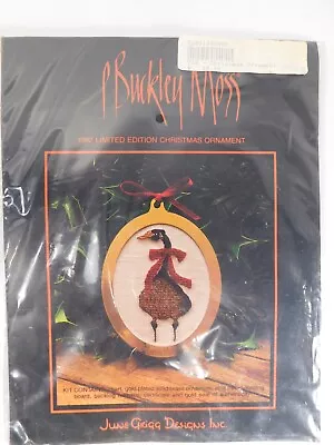 P Buckley Moss Cross Stitch KIT 1992 Limited Edition Christmas Ornament GOOSE • $18.99