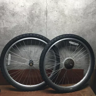 Aluminum-Speed 26  Mountain Bike Wheelset Cassette Rear Hub +Tires • $29