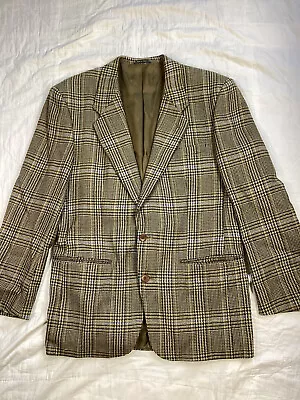 Mens Missoni Uomo Italy Houndstooth Plaid Virgin Wool Blazer Jacket US 40 • $59.49