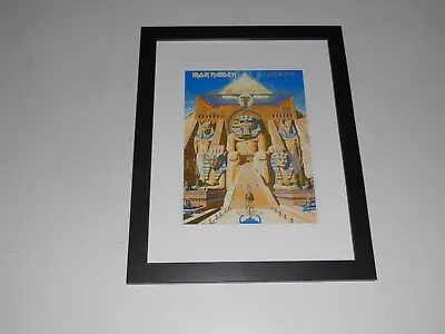 Framed Iron Maiden Powerslave 1984 Poster Promo Eddie Up The Irons! 14  By 17  • $45