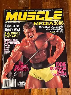 MUSCLE MEDIA Bodybuilding Magazine EDDIE ROBINSON 1-94 • $24.99