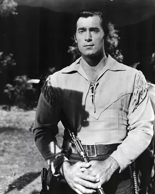 Clint Walker Holding Rifle In His Classic Western Shirt As Cheyenne  8x10 PHOTO • $6.98