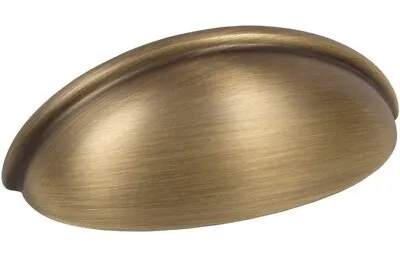 $2.25 • Buy Cosmas Cabinet Hardware Brushed Antique Brass Cup Handle Pull #783BAB NEW