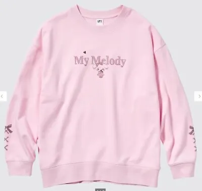 UNIQLO Women Sanrio Characters Long-Sleeve Sweatshirt (My Melody) Pink Autentic • $45