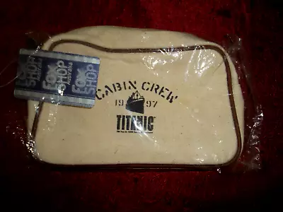  titanic 1997 Promo  Official Movie Fox Studios Tour Cosmetic Bag Rare New • $49.99