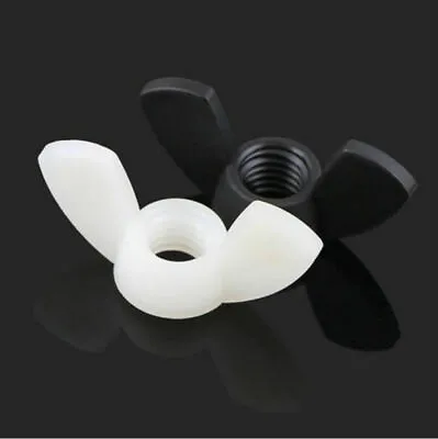 M3 M5 M6 M8-M12 NYLON Lightweight Nuts Plastic Wing Nut Butterfly Nuts  • $1.99