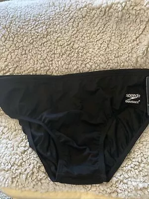 New Speedo Men's Endurance+ Sold Swim Race Brief 38  8805012 • $21.50