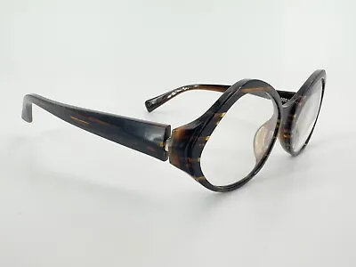 Authentic Alain Mikli AL 1034 Eyeglasses FRAME 0001 Brown Stripe 53[]16-135 I715 • $139.11
