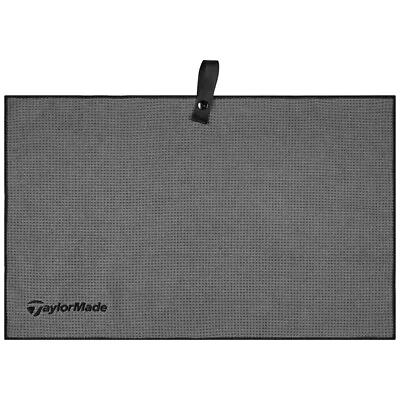 TAYLORMADE MICROFIBER CART GOLF TOWEL GREY 15 X24  - NEW • $18.95