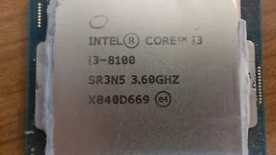 Intel QUAD  Core I3-8100T  3.60  GHz DESKTOP CPU  SR3N5 • $28.90