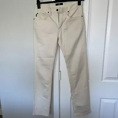 Men's Vans Denim Tan/cream Jeans 30x32 Slim Good Used Condition • $13