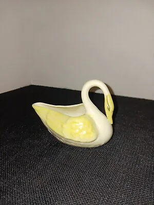 Vintage Belleek Bone China Swan 3 1/2  Creamer • $15