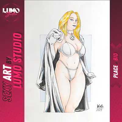 Emma Frost (09 X12 ) By K.G. - Lumo Studio Original Comic Art • $7.99