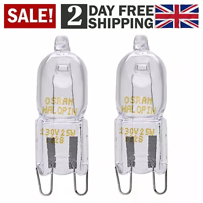 £9.60 • Buy OSRAM OVEN HALOPIN 25W G9 HALOGEN CAPSULE BULB 230//240V Warm White PACK OF 2