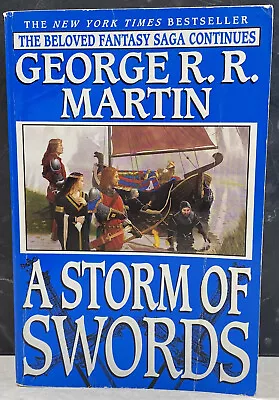 A Storm Of Swords George RR Martin Oversized Trade Paperback 1st Ed 1st Print • $24.95