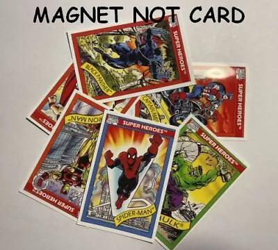 Vintage 1992 Marvel Masterpieces Flexible Refrig Magnets 2  X 3  • $3.50